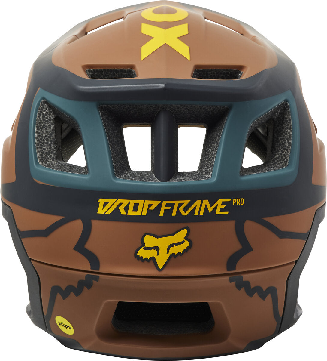 Fox Racing Dropframe Pro Divide MTB Helmet - Nutmeg - 2022