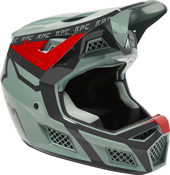 Fox Racing Rampage Pro Carbon MIPS Divide Full Face Helmet - Eucalyptus - 2022 Eucalyptus Small 