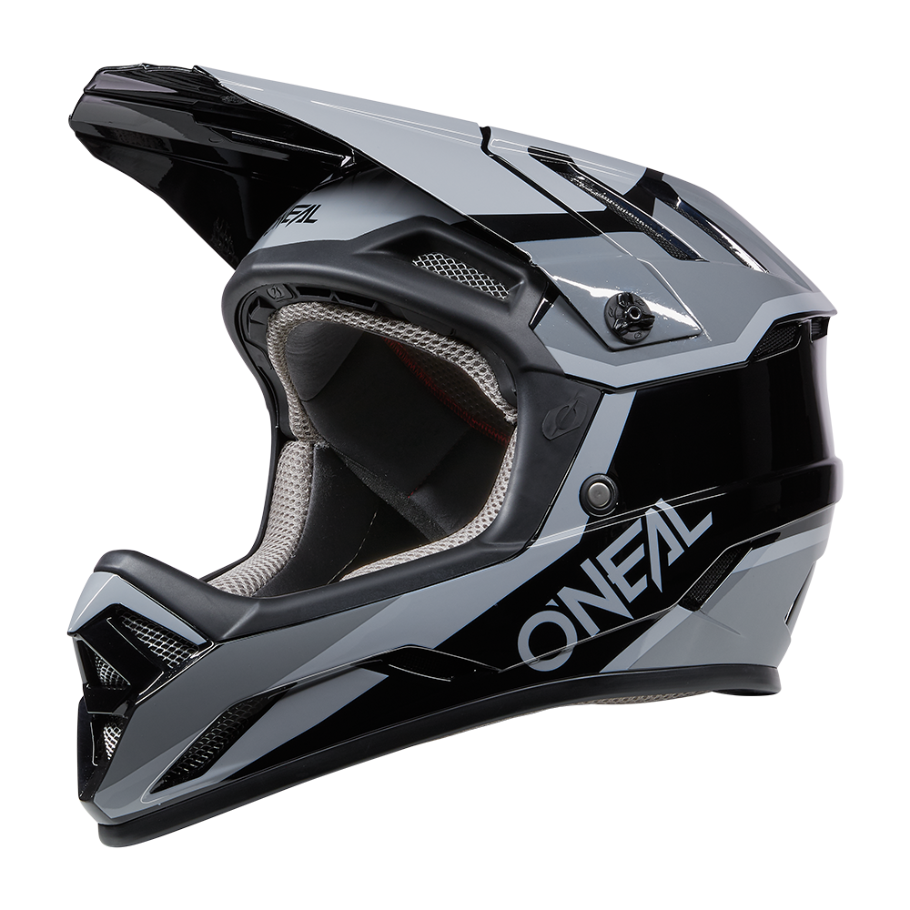 O'Neal Backflip Full Face Helmet - Strike - Black-Gray Black - Gray X-Small 