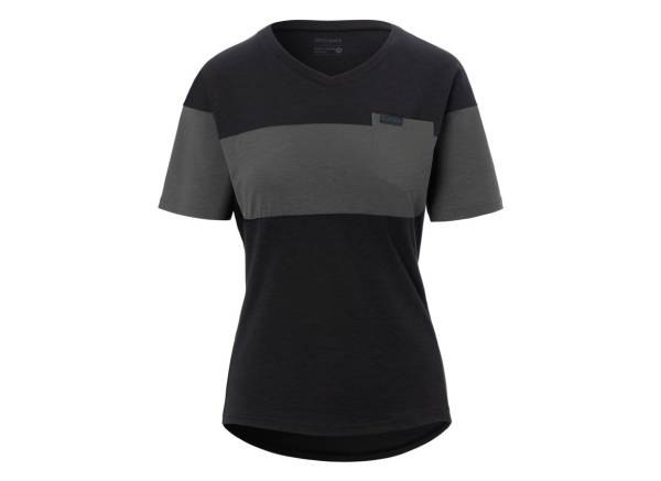 Giro Ride Short Sleeve MTB Jersey - Womens - Black-Charcoal Black - Charcoal X-Small 