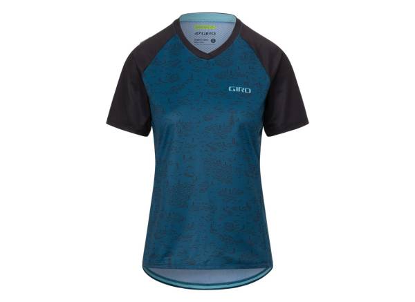 Giro Roust Short Sleeve MTB Jersey - Womens - Harbor Blue Scree Harbor Blue Scree X-Small 