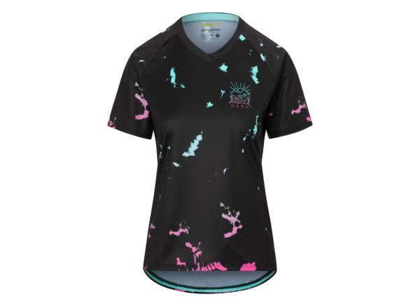 Giro Roust Short Sleeve MTB Jersey - Womens - Black Ice Dye Black Ice Dye X-Small 