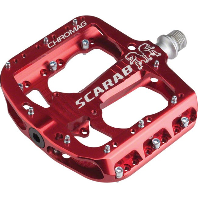 Chromag Scarab Platform Pedals - Red Red  