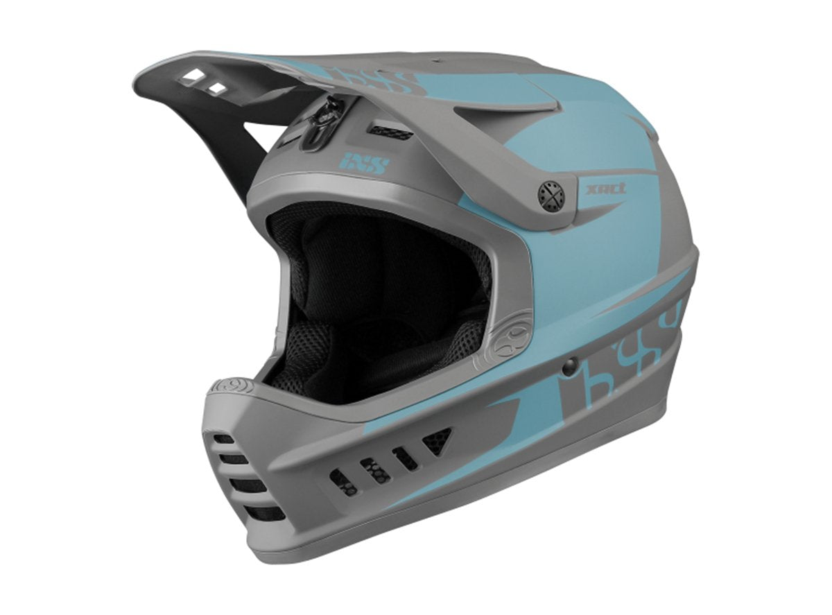 iXS Xact Evo Full Face Helmet - Ocean-Graphite Ocean - Graphite Small/Medium 