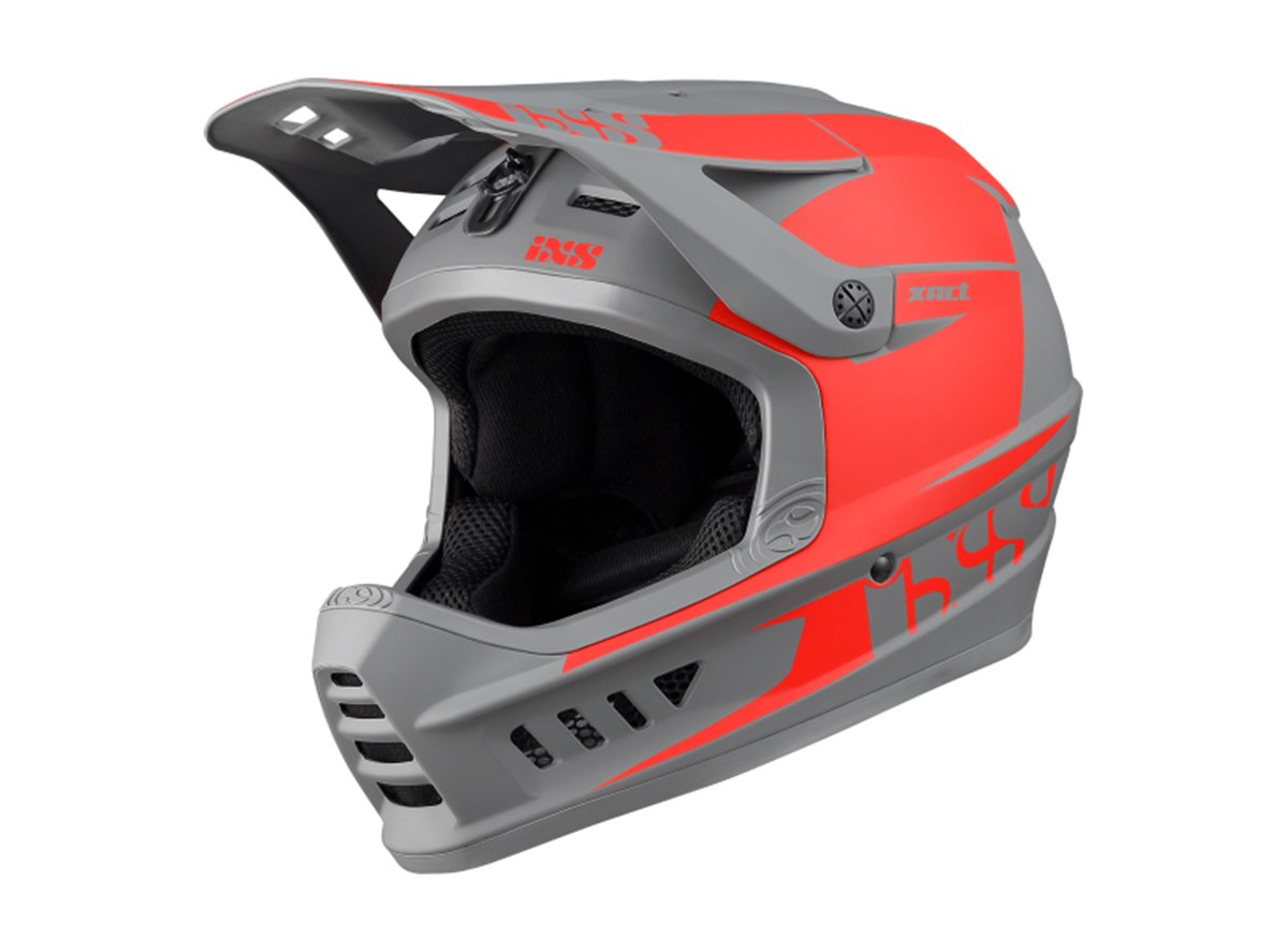 iXS Xact Evo Full Face Helmet - Red-Graphite