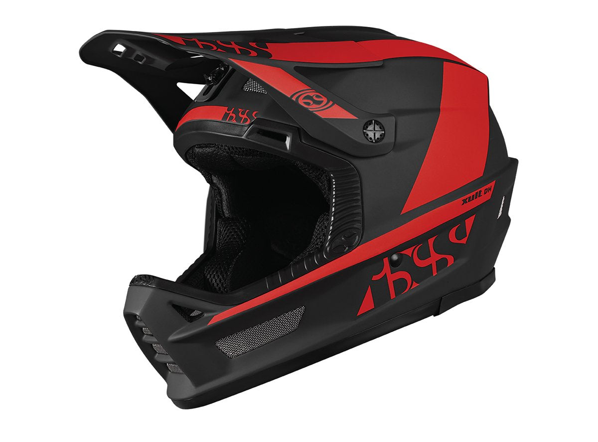 iXS Xult DH Full Face Helmet - Red-Graphite Red - Graphite Medium/Large 