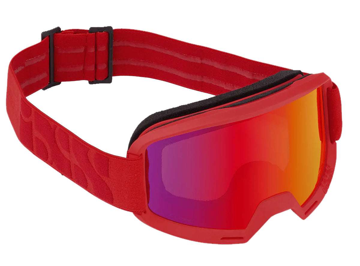 iXS Hack MTB Goggle - Racing Red-Mirror Red