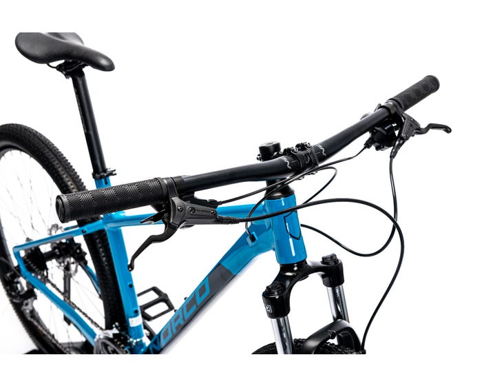 Blue and black online mountain bike