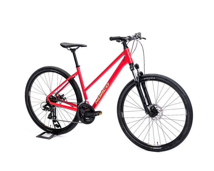 Norco XFR 700c Step-Thru Bike Womens Red-Green 2022