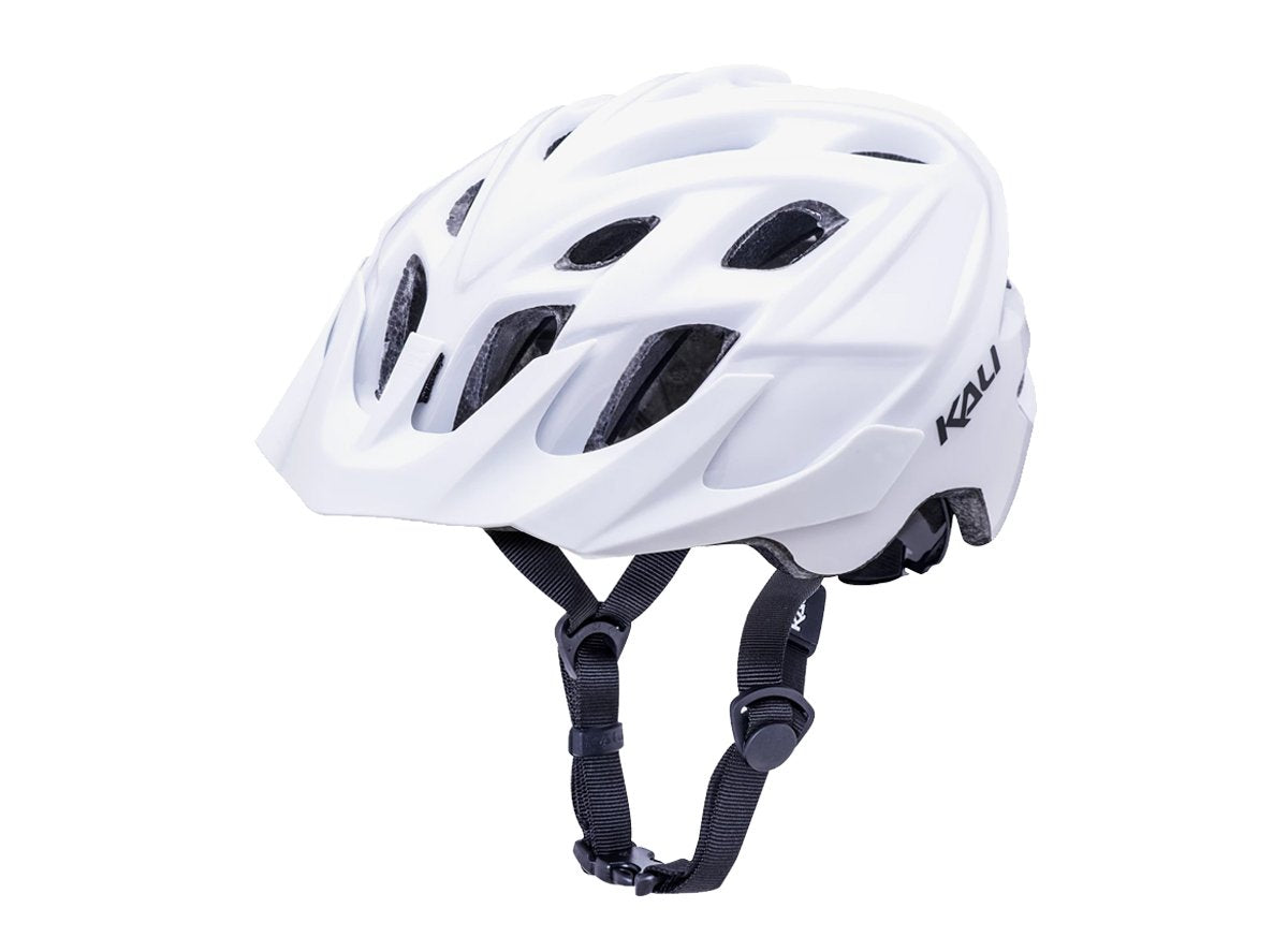 Kali Protectives Chakra Solo MTB Helmet - Solid White Solid White Large/X-Large 