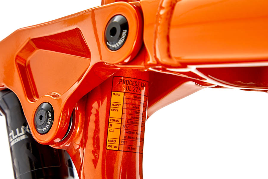 Kona Process 134 DL 27.5 Fire Orange 2022 Cambria Bike