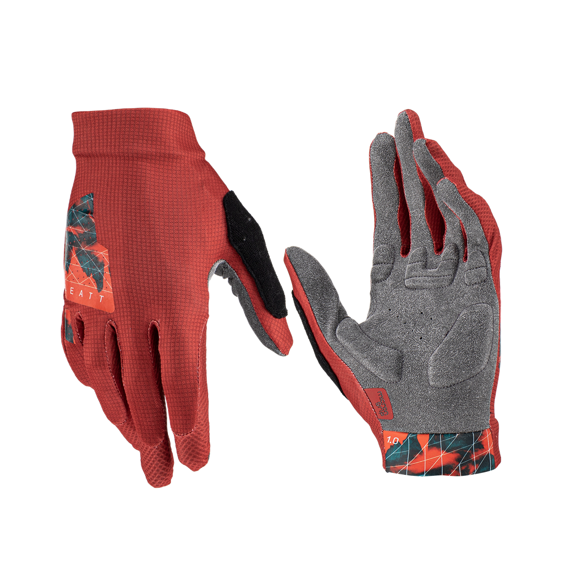 Leatt MTB 1.0 Padded Palm Glove - Lava - 2023