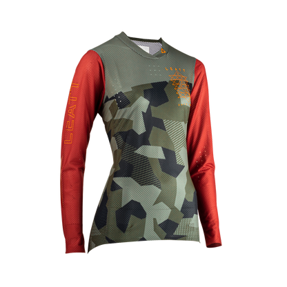 Leatt Gravity 4.0 Long Sleeve MTB Jersey - Womens - Camo - 2023