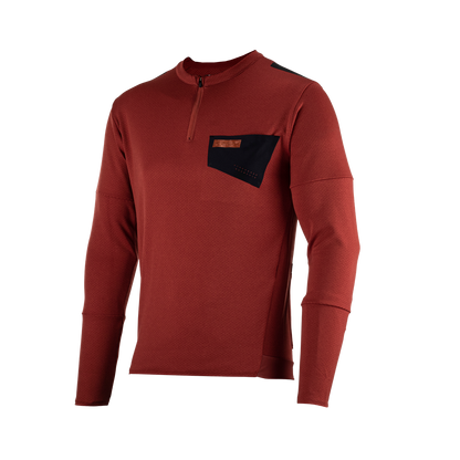 Leatt Trail 4.0 Long Sleeve MTB Jersey - Lava - 2023