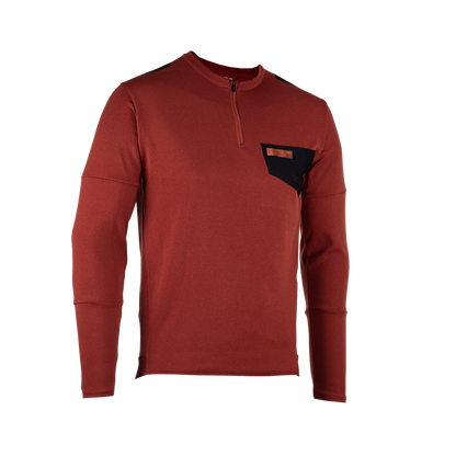 Leatt Trail 4.0 Long Sleeve MTB Jersey - Lava - 2023