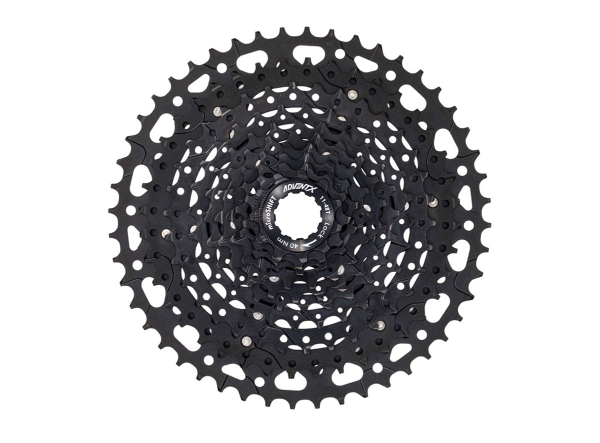 microSHIFT ADVENT X MTB Cassette Black 11-48t Alloy Spider