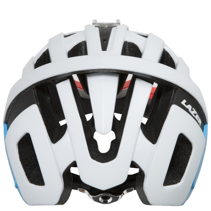 Lazer Revolution MTB Helmet Matt White Coral Blue Cambria Bike