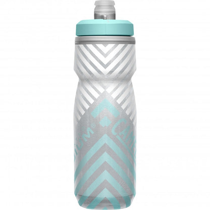 Camelbak Podium Chill Outdoor Water Bottle - 21oz - Gray-Teal Stripe