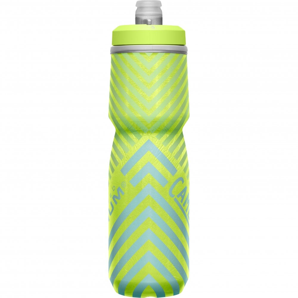 Camelbak Podium Chill Outdoor Water Bottle - 24oz - Lime-Blue Stripe