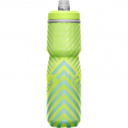 Camelbak Podium Chill Outdoor Water Bottle - 24oz - Lime-Blue Stripe