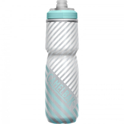 Camelbak Podium Chill Outdoor Water Bottle - 24oz - Gray-Teal Stripe