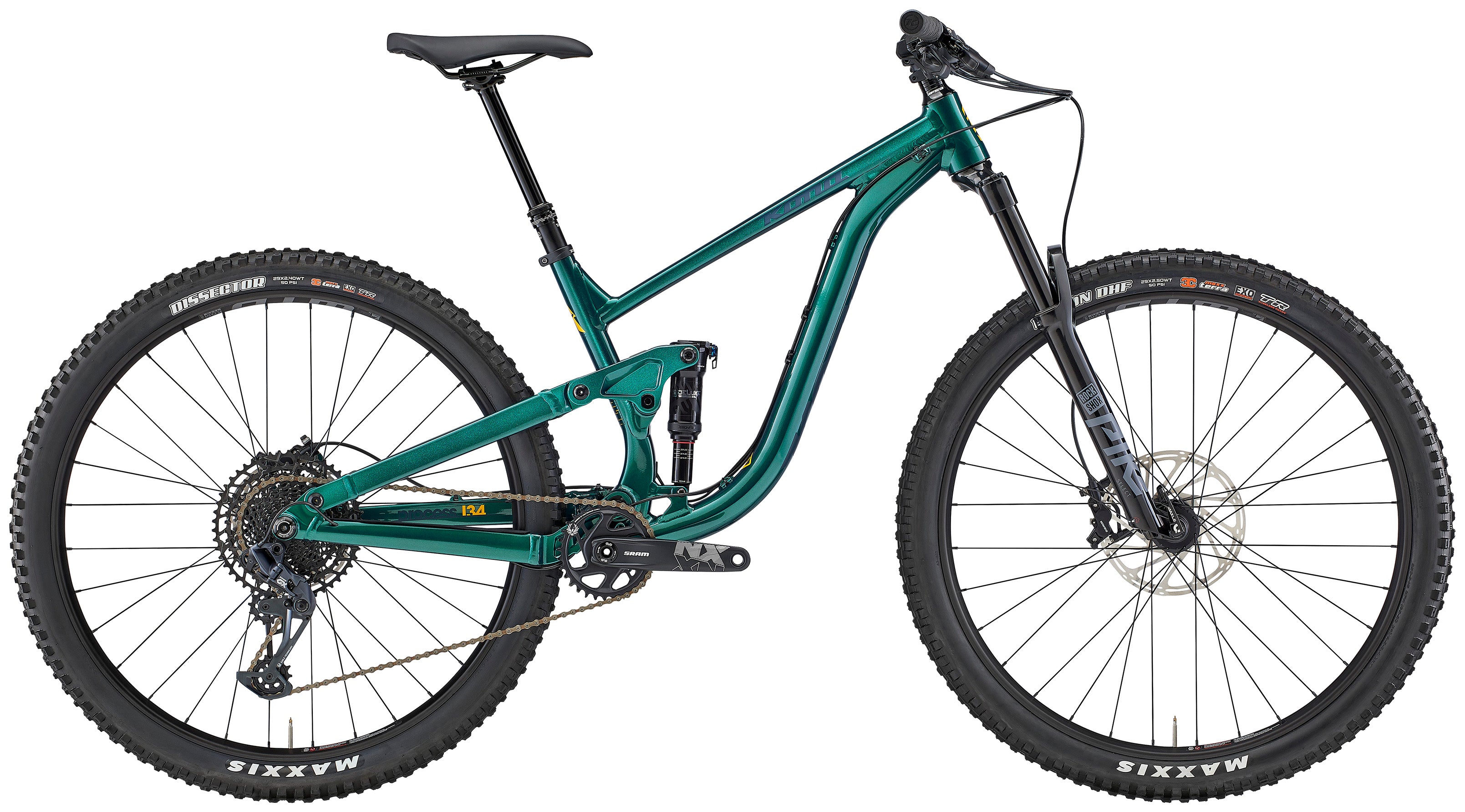 Kona Process 134 DL 29 Gloss Metallic Green 2022 Cambria Bike