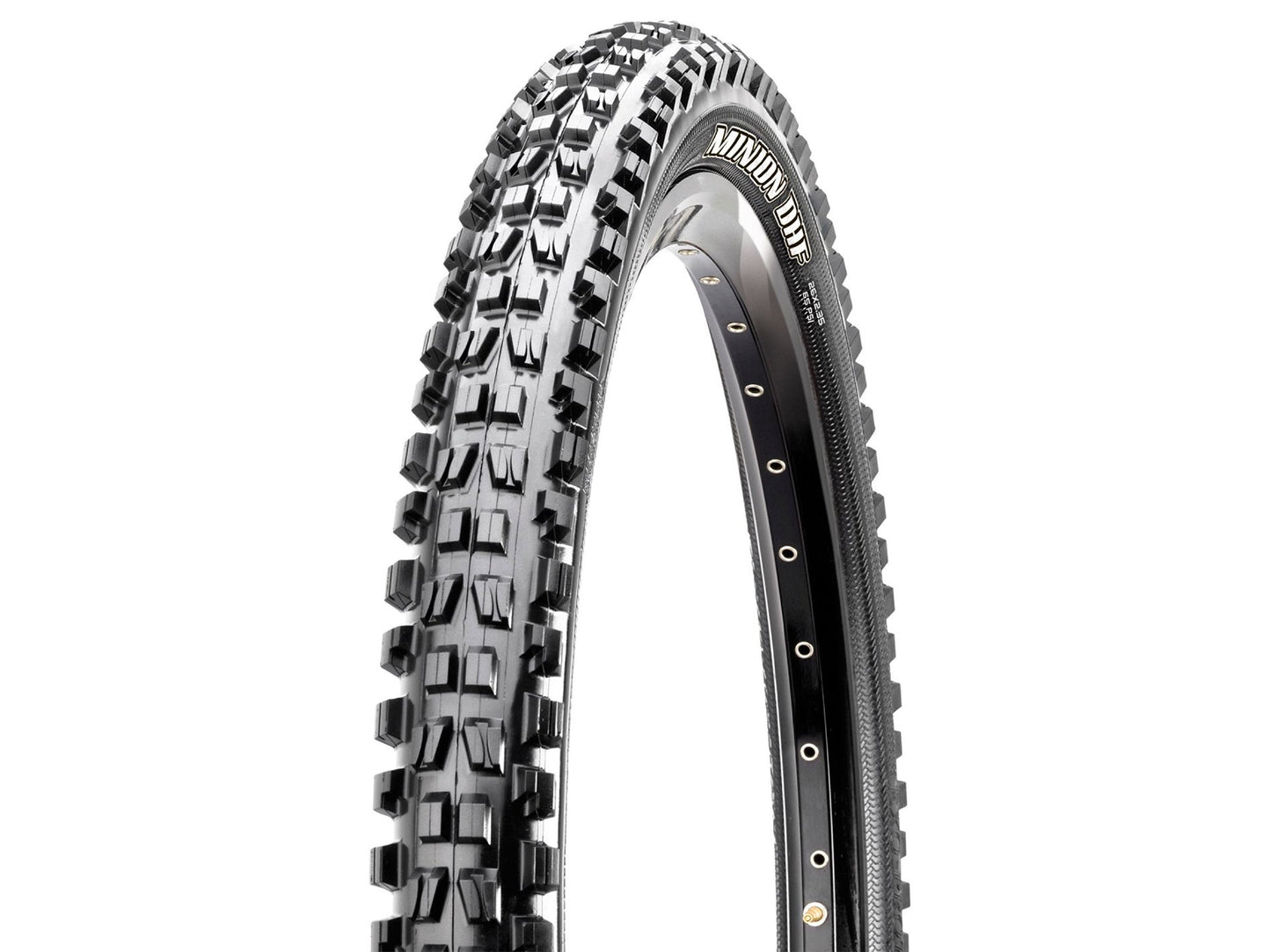Maxxis Minion DHF 26" Folding MTB Tire - EXO Black 2.5" Single Ply - (EXO)EXO Sidewall - 60TPI