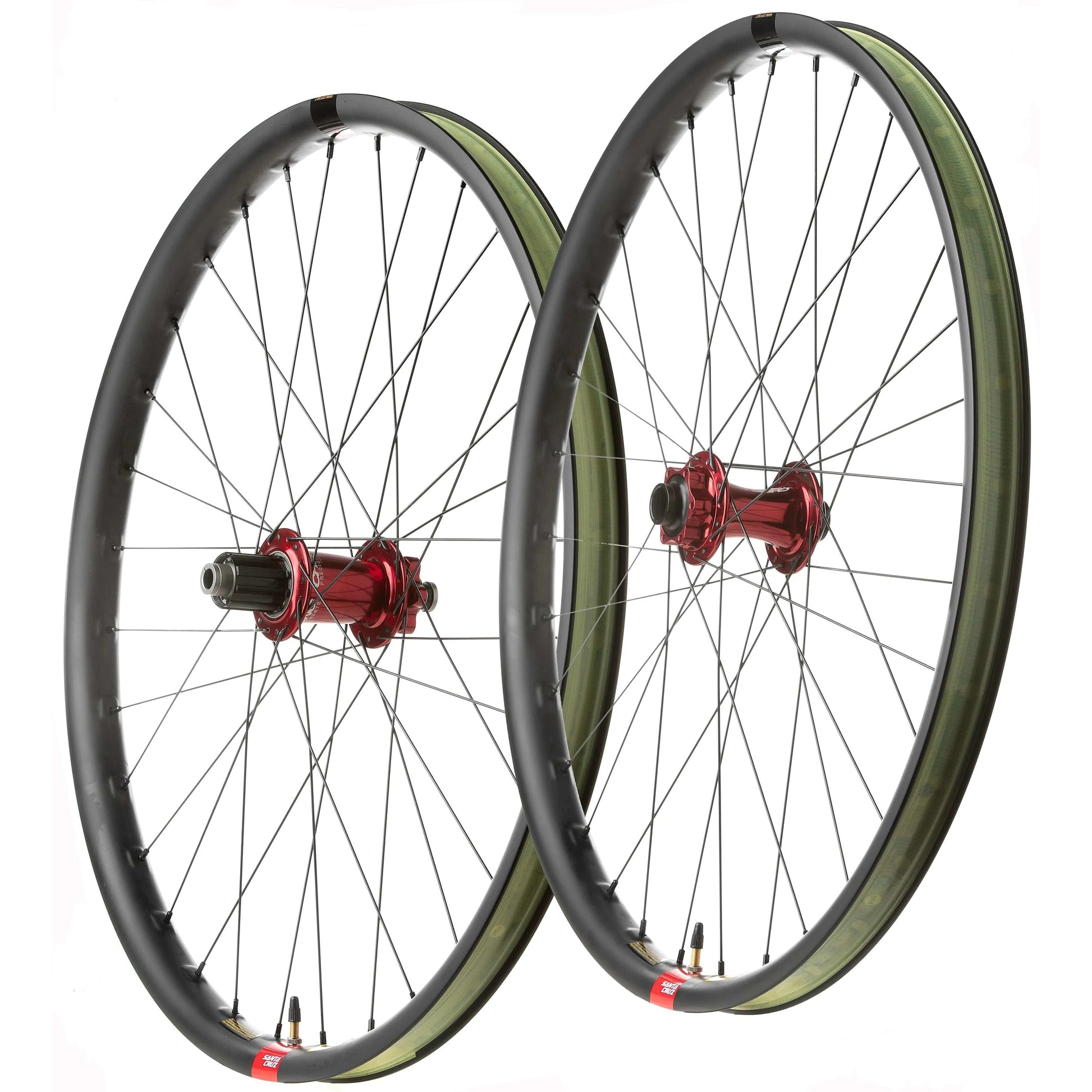 Santa Cruz Chris King Reserve DH 27.5" Wheelset - Red - 2021 Red 15x110mm Front & 12x157mm Rear No Torque Cap