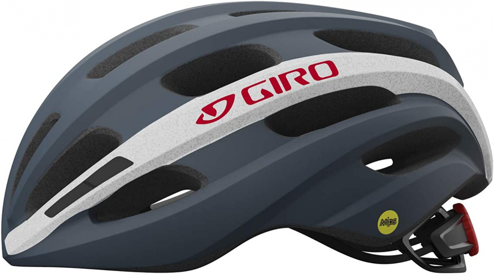 Giro Isode MIPS Road Helmet - Matt Portaroaro Gray-White-Red