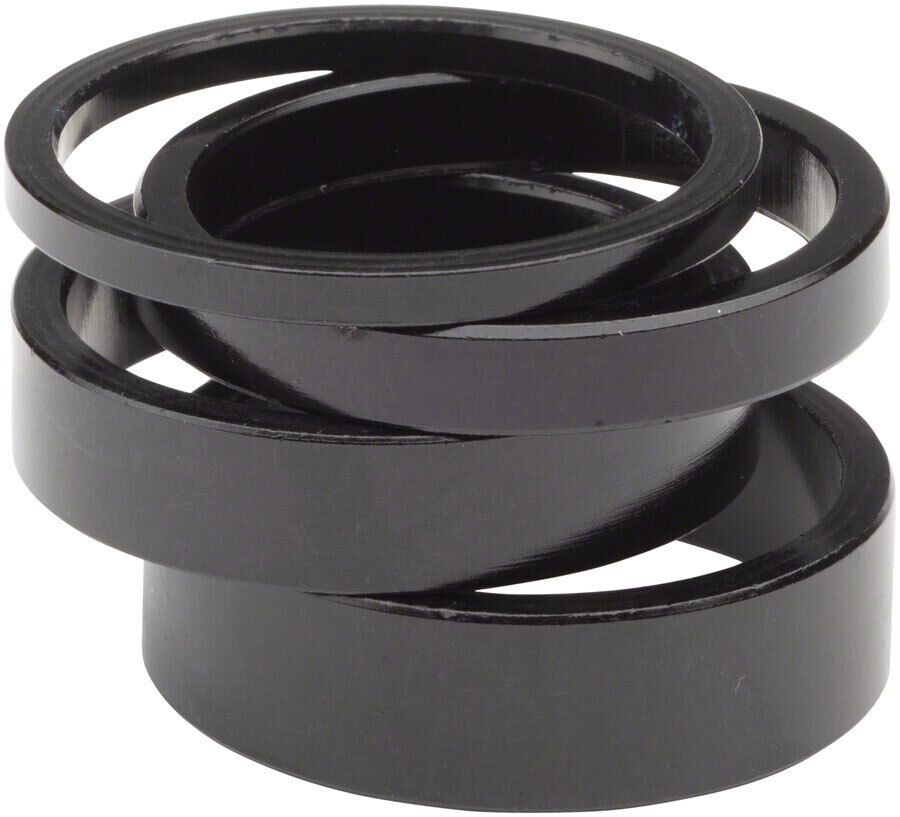 Wheels Manufacturing Essential Aluminum Headset Spacer Kit - Black