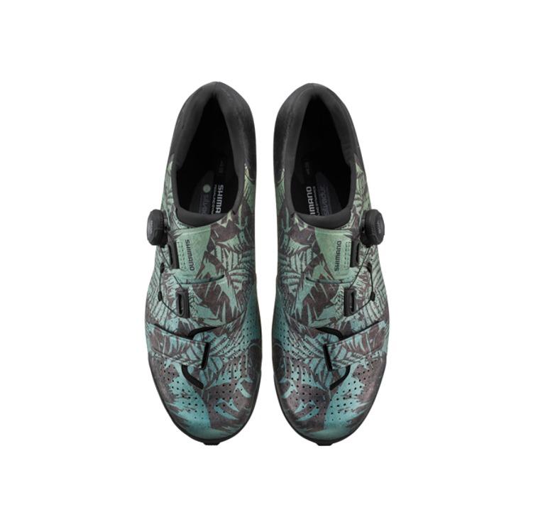 Shimano RX801 Gravel Shoe - Special Edition - Tropical Leaves - 2023