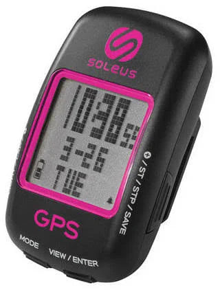 Soleus SG200 Computer with Barfly Mount Bundle - Black-Pink