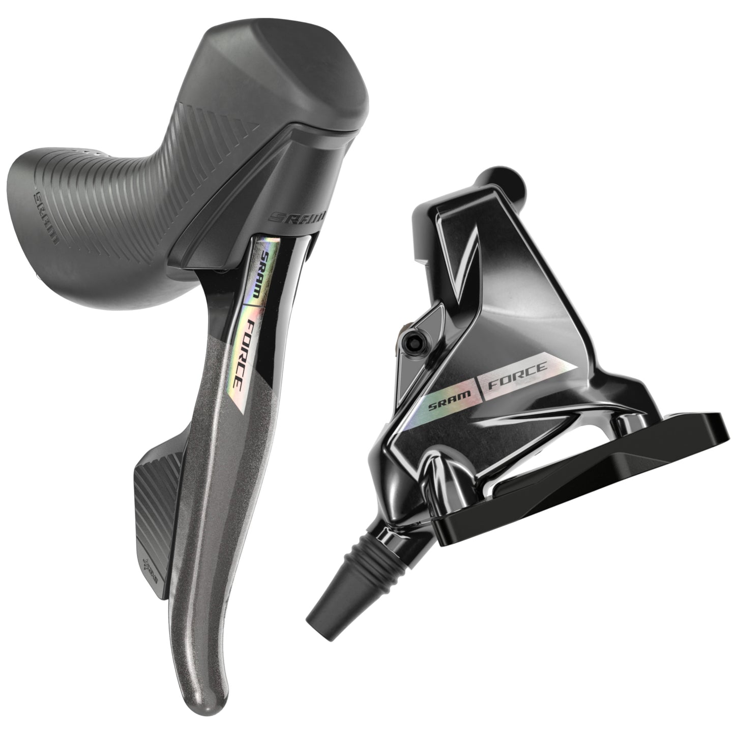 SRAM Force eTap AXS HRD D2 Shift/Brake Lever and Hydraulic Disc Caliper - Rear - Unicorn Gray