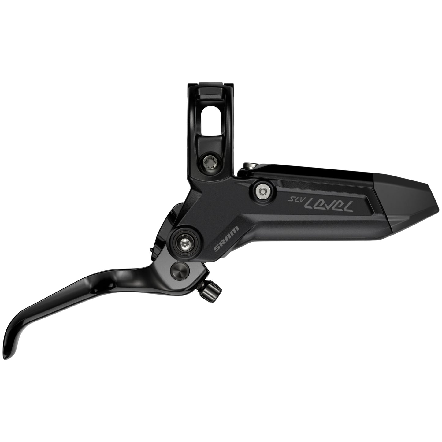 SRAM Level Silver Stealth Disc Brake and Lever - Rear - Black Anodized