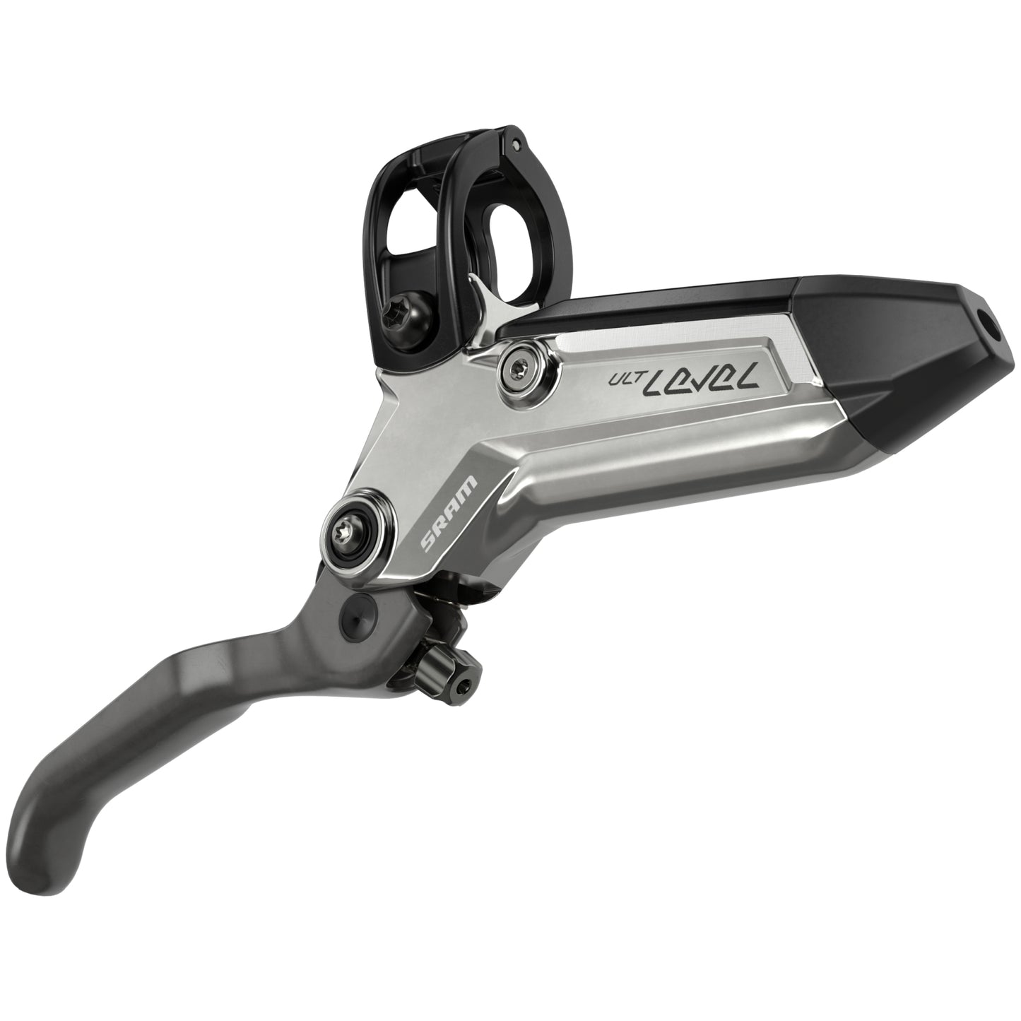 SRAM Level Ultimate Stealth Disc Brake and Lever - 4 Piston - Front - Black-Silver