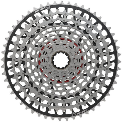 SRAM XX Eagle T-Type XS-1297 12 Spd MTB Cassette - Silver-Black