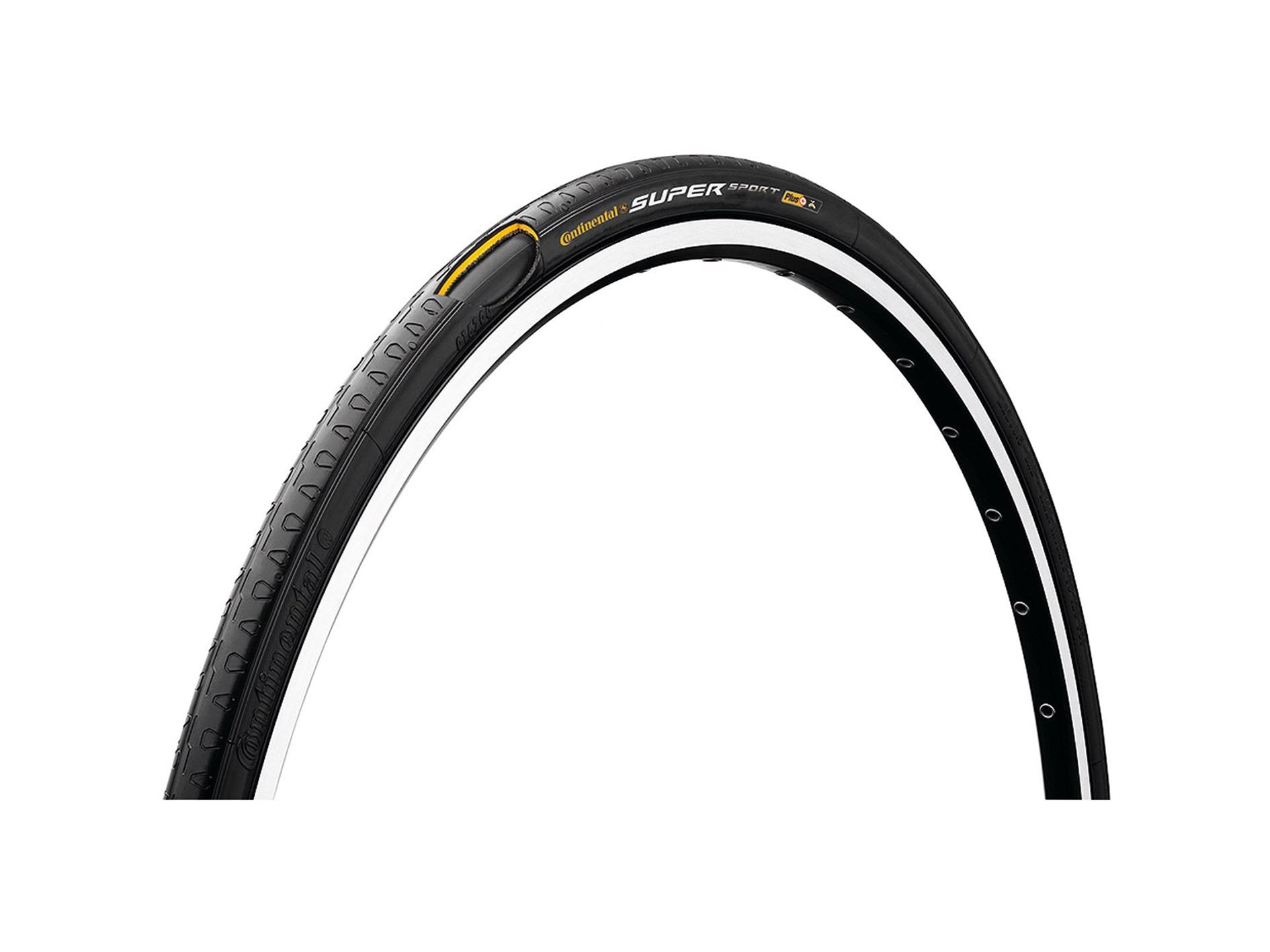 Continental SuperSport Plus 27" Wire Road Tire - Black Black 1.1/8" 