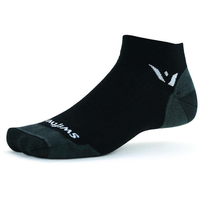 Swiftwick Pursuit One Ultralight Ankle Sock - Black - 2020 Black Small 