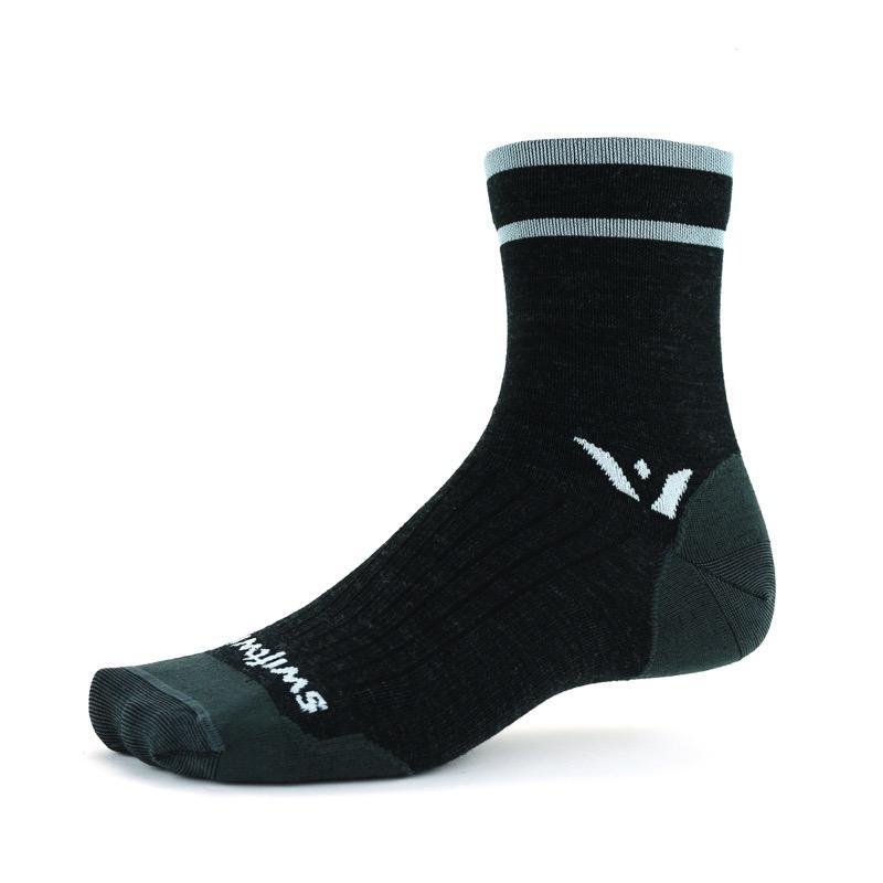 Swiftwick Pursuit Four Ultralight Sock - Coal Gray - 2020 Coal Gray Small 