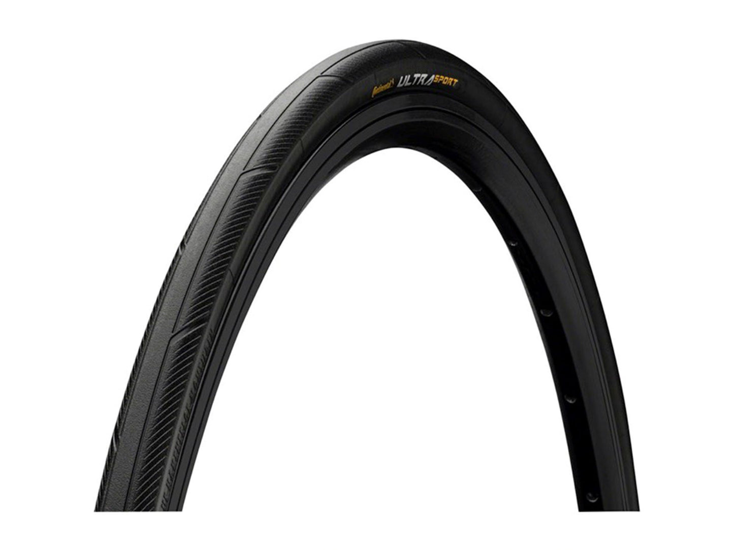 Continental Ultra Sport III 700c Wire Road Tire - Black Black 23c 