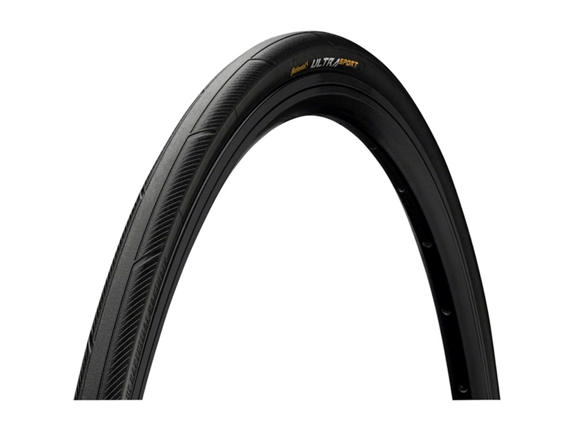 Continental Ultra Sport III 27" Wire Road Tire - Black Black 1.1/4" 